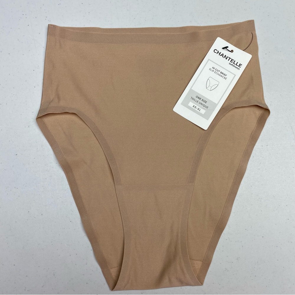 NWT Chantelle TAN High Leg, XS-S. *P1000